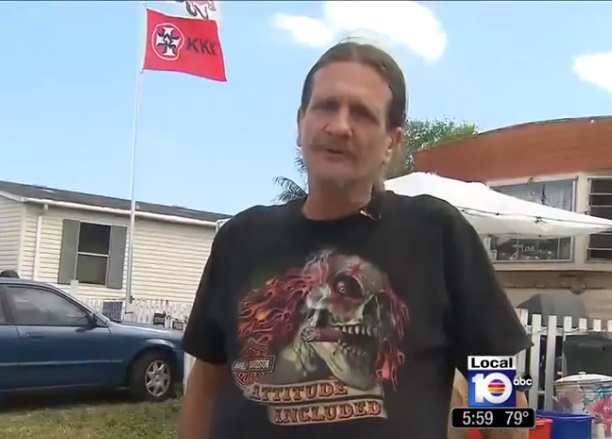 West Boca Raton man proudly flies KKK, confederate flags